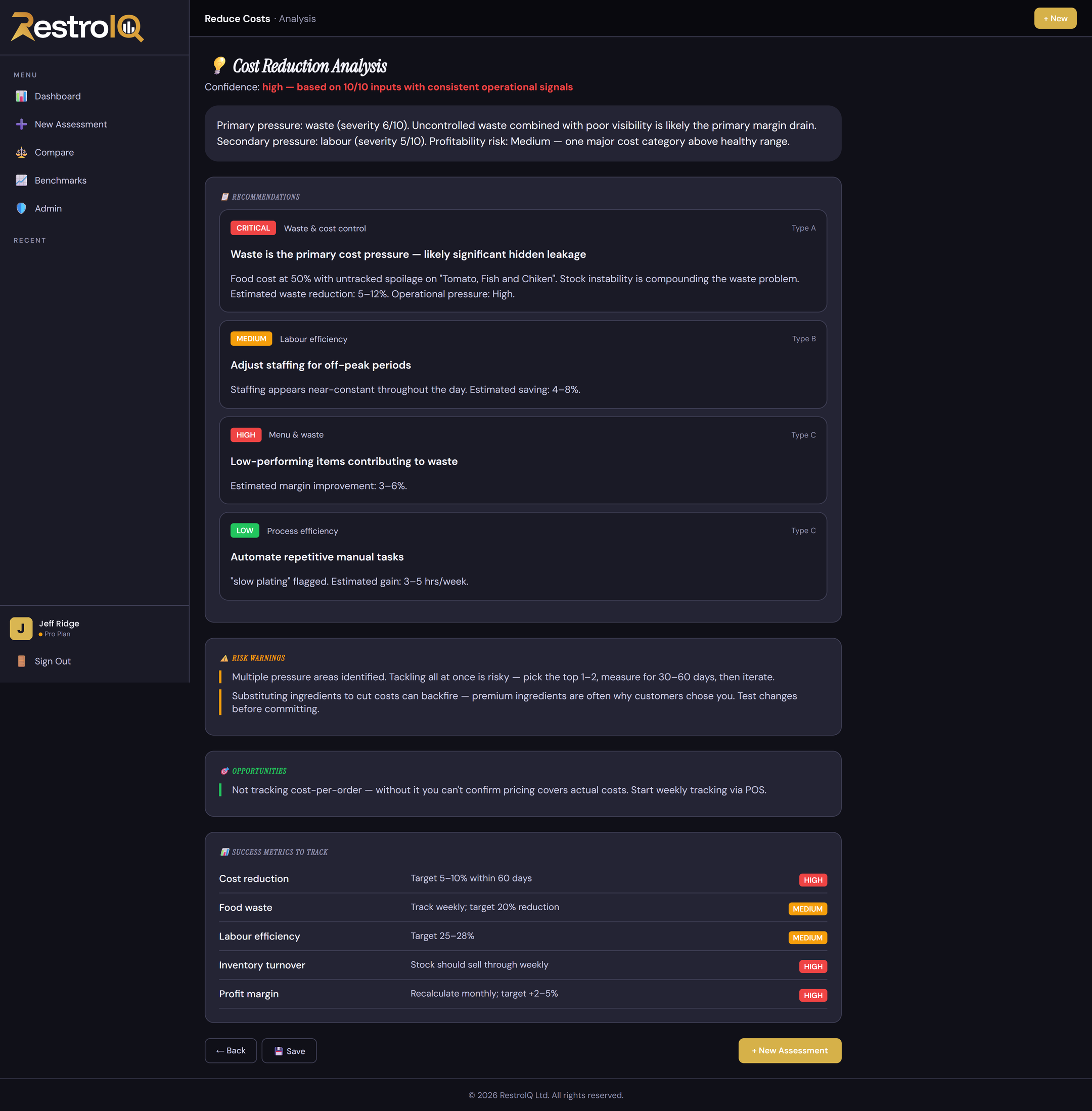 restroiq results screenshot web